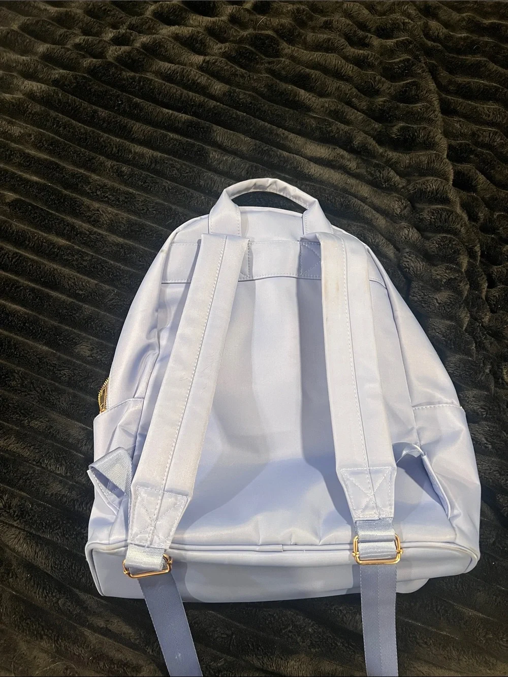 Marshalls Light Purple Kids Backpack with Rainbow and Patch Accents